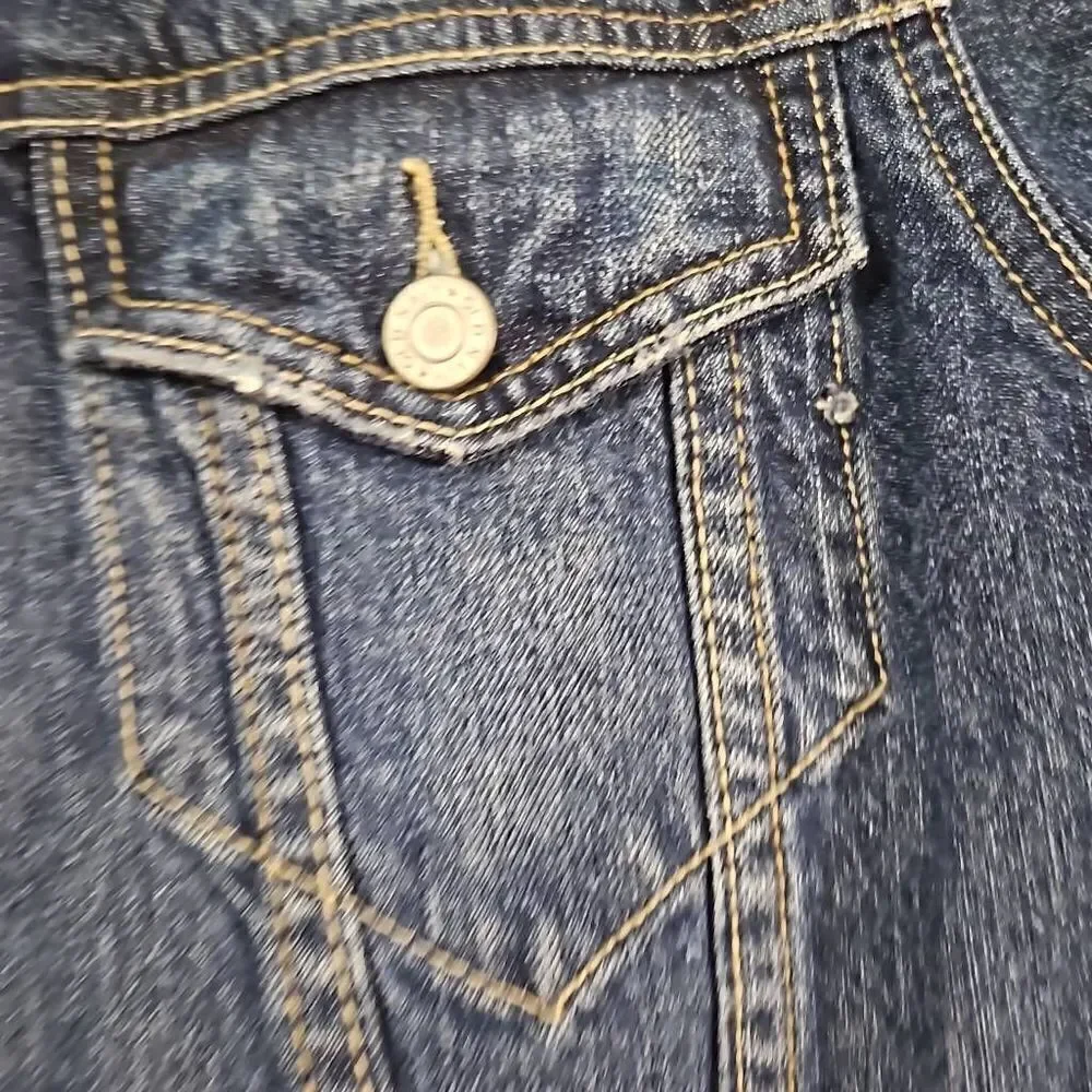 Denim Trucker Jean Jacket Old Navy Womens Size Small